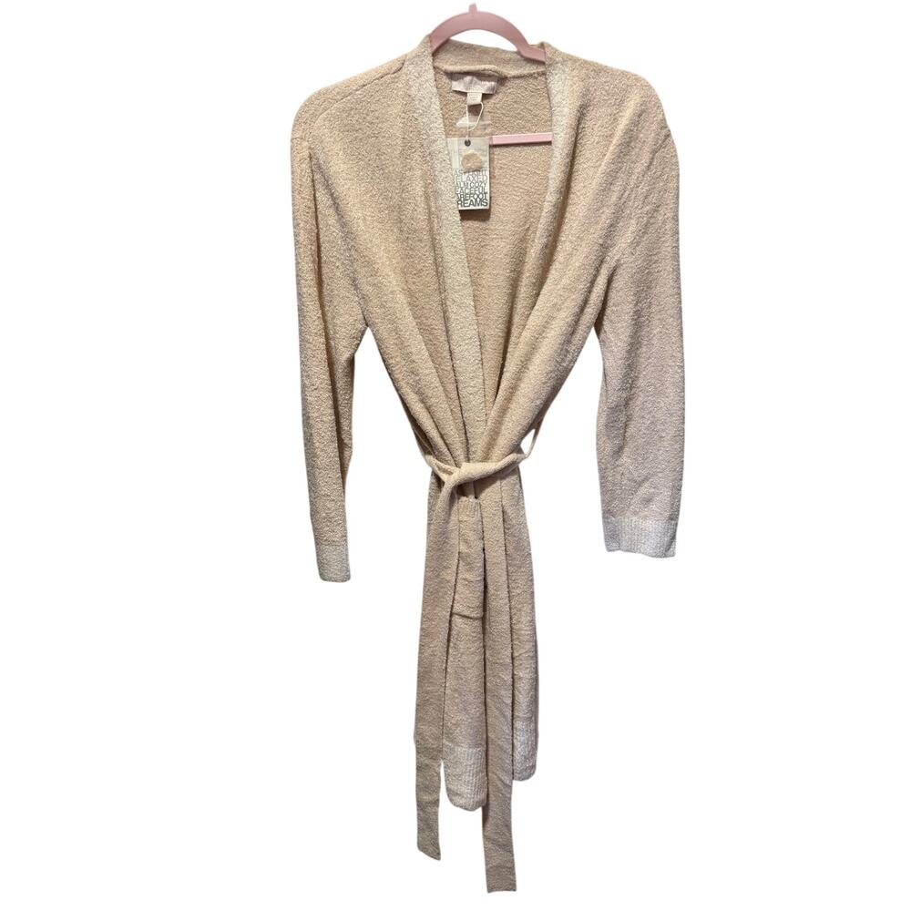 NWT Barefoot Dreams CozyChic Lite Tonal Contrast Robe Oversized